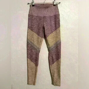 ALO Alosoft High Waist 7/8 Sheila Leggings in Berry And Gold Size Small